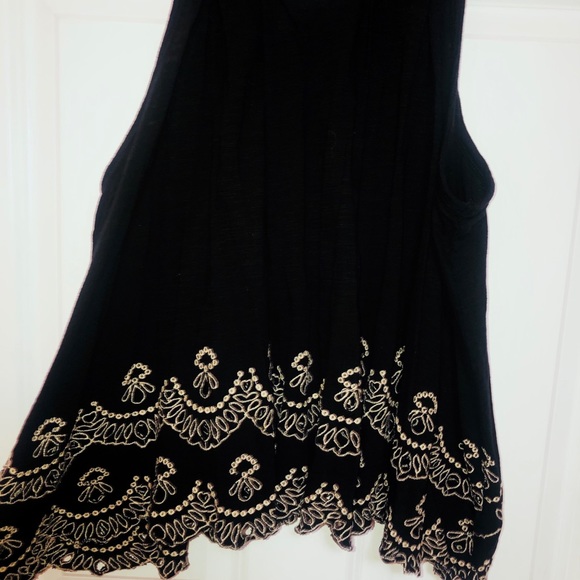 Free People TOOSALOOSA ATTINA TANK black NEW - Picture 10 of 16